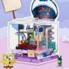 Spongebob Pineapple House Building Blocks Creative Puzzle Handmade Assembled Restaurant Trendy Toy Model Ornament Gift