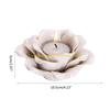 92MF Flower Candle Holder Ceramic Tea Light Holders Candlestick Stand Table Decor
