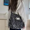 New Simple Leopard Print Bag, Women's Versatile Commuting Large-capacity Satchel, Student Class Child and Mother Tote Bag