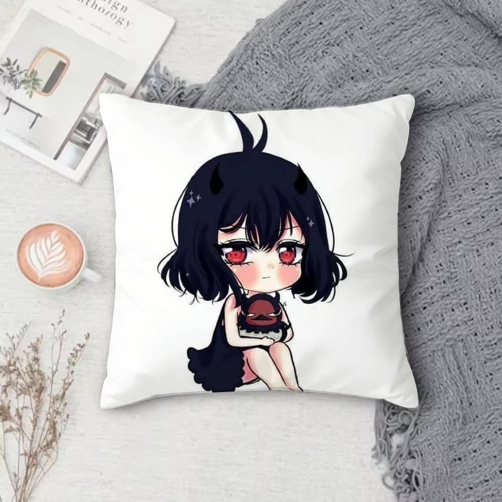 BBlack Clover Doublesided Printed Square Decorative Cushion Cover for Sofa Living Room Home Decor