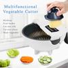 Vegetable Cutter with Drain Basket Multifunctional Large Capacity Magic Rotate Vegetables Chopper Veggie Shredder Grater Tools