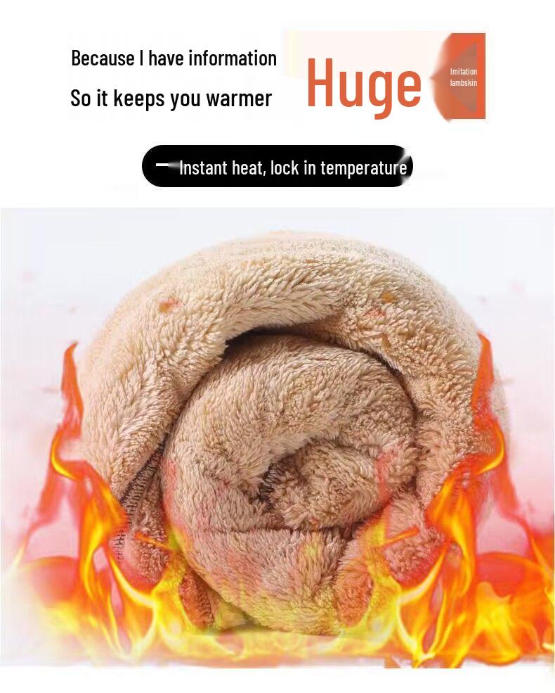 Pantalon Harem Slim Amincissant Taille Haute pour Femme en Coton Européen et Velours Arctique - Collection Automne/Hiver 2022