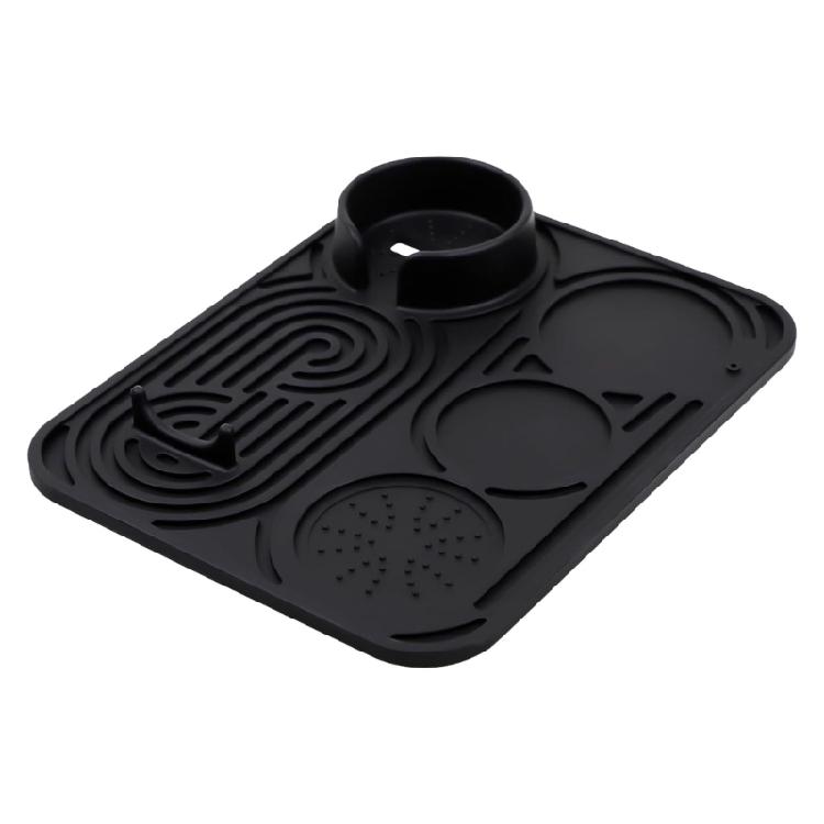 

Espresso Tamping Mat, Silicone Coffee Tamper Mat Station Nonslip Espresso Accessories Coffee Pad for ES601 ES701 1