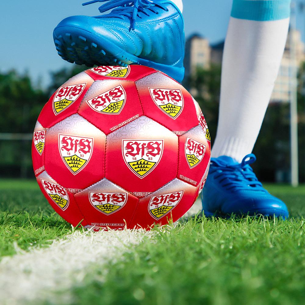 Stuttgart Football Club Indoor Soccer Ball Size 5 Colorful All Ages Machine Stitched PVC Competition Ready Durable High-Bounce