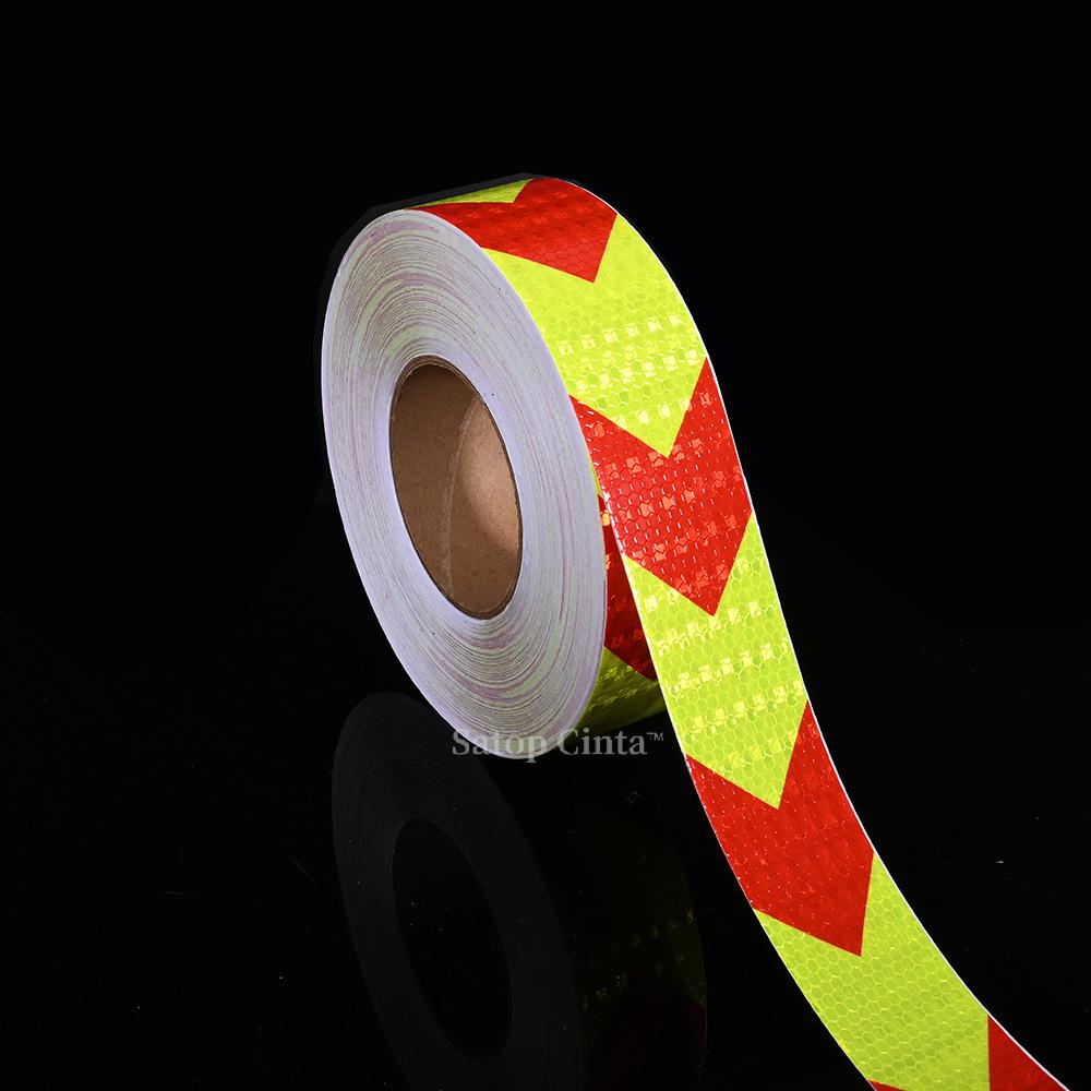 5cmX10m Arrow Reflective Tapes Waterproof Strips Warning Caution Safety Road Film Reflector Stickers For Car Bike Trucks Trailer