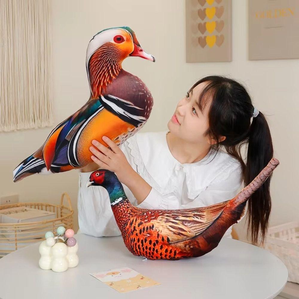 Real Life Poultry Plush Toys Stuffed Animal Stuffed Goose Duck Pigeon Parrot Toys Home Decor