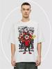 Oversized T-shirt med Soyuzmultfilm Shaibu Print!