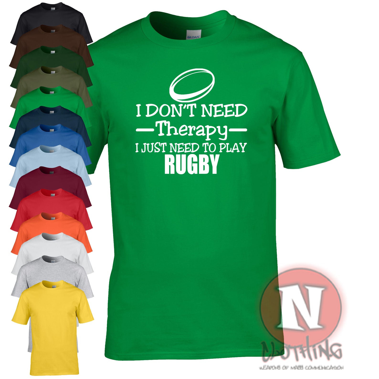 I don t need therapy, I just need to play rugby T-Shirt T-Shirt tee for real men who don t use pads 3XL