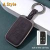 Aluminium Alloy Leather Car Key Case Cover For Land Rover Range Rover Sport Evoque Discovery 3 4 5 For Jaguar Xe Xf Xj F Pace