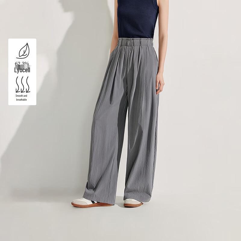 

INMAN 2025 Summer Drapey Banana Wide-Leg Pants L
