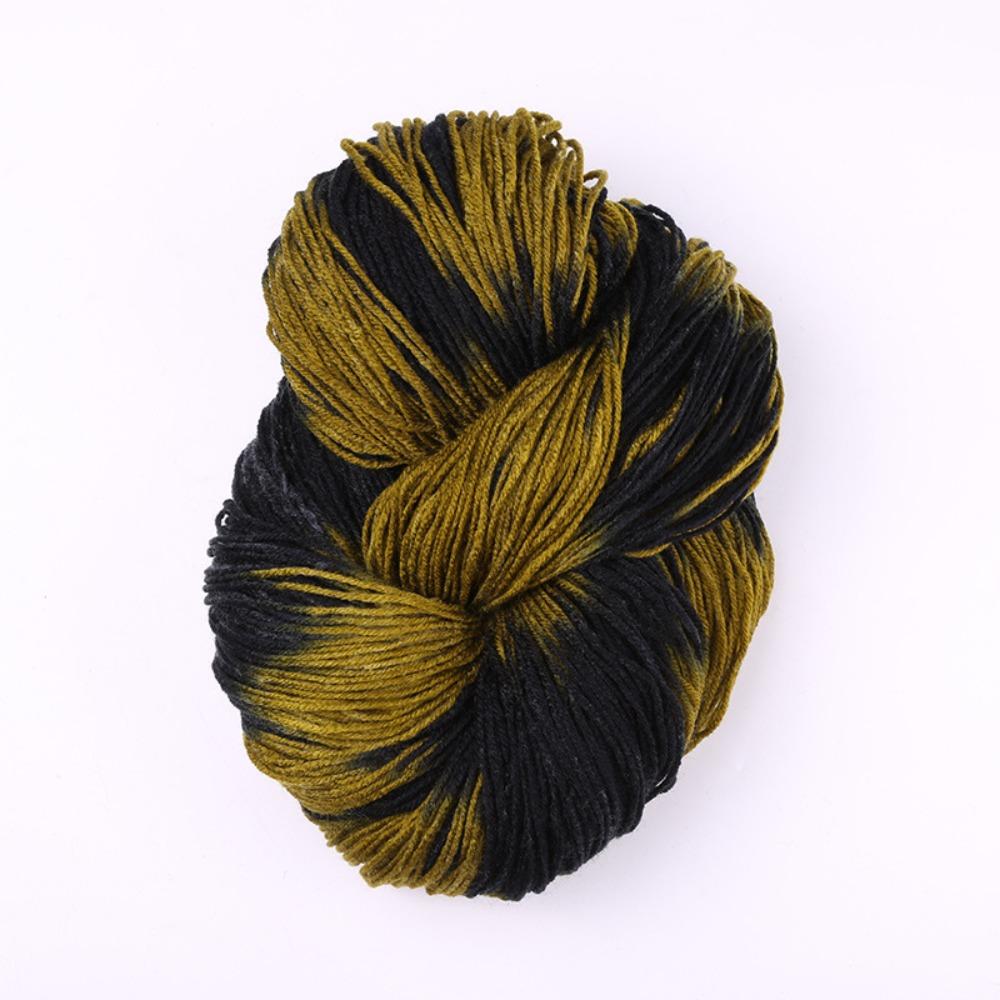 Segment Dyed Wool Yarn Mixed Color Knitting Yarn Thick Knitting Crochet Thread  Sweater