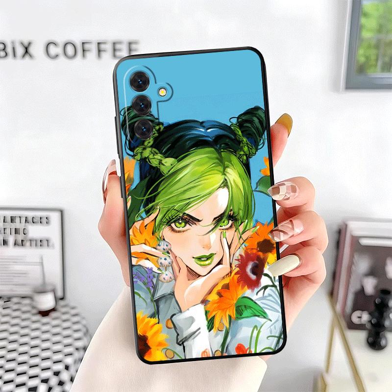 JoJo Adventure Jolyne Cujoh Soft Phone Case for Samsung A17 A37 A57 A16 A26 A36 A56 A15 A25 A35 A55 A14 A24 A34 A54 A13 A23 A33
