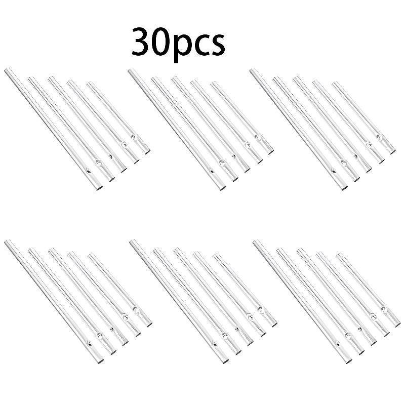 30pcs Handmade Diy Silver Wind Chime Pipe, Suitable for Garden, Eaves, Garden, Branches, Etc., Handmade Wind Chime Raw Material