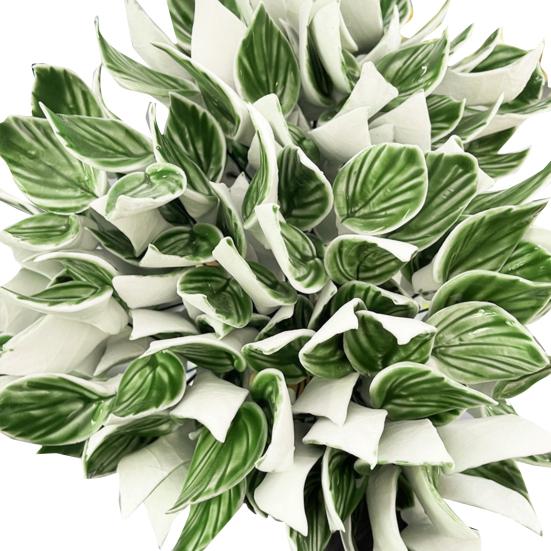 Handgefertigte Keramikblume Realistische Kunstblume mit Drahtstiel Zuhause Büro Wohnzimmer Vase Künstlich Bunt