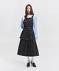 Eipeuleonwei Dark Pleated Apron Dress