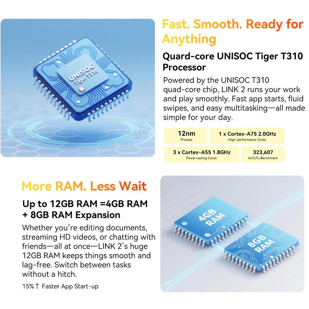 Blackview LINK 2 12.7-Inch Tablet Android 15 ,12GB RAM 256GB Memory,Large Display Widevide L1,Octa-core G100, 5000mAh