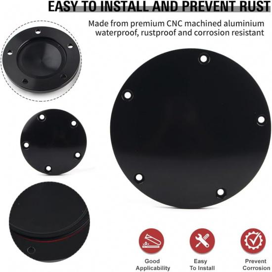 GZYF Motorcycle CNC 5 Holes Derby Cover & Point Cover for Harley Dyna 1999-2017, Softail 1999-UP, Touring FLHT FLHR FLHX FLTR FLHTCUTG 1999-2015,