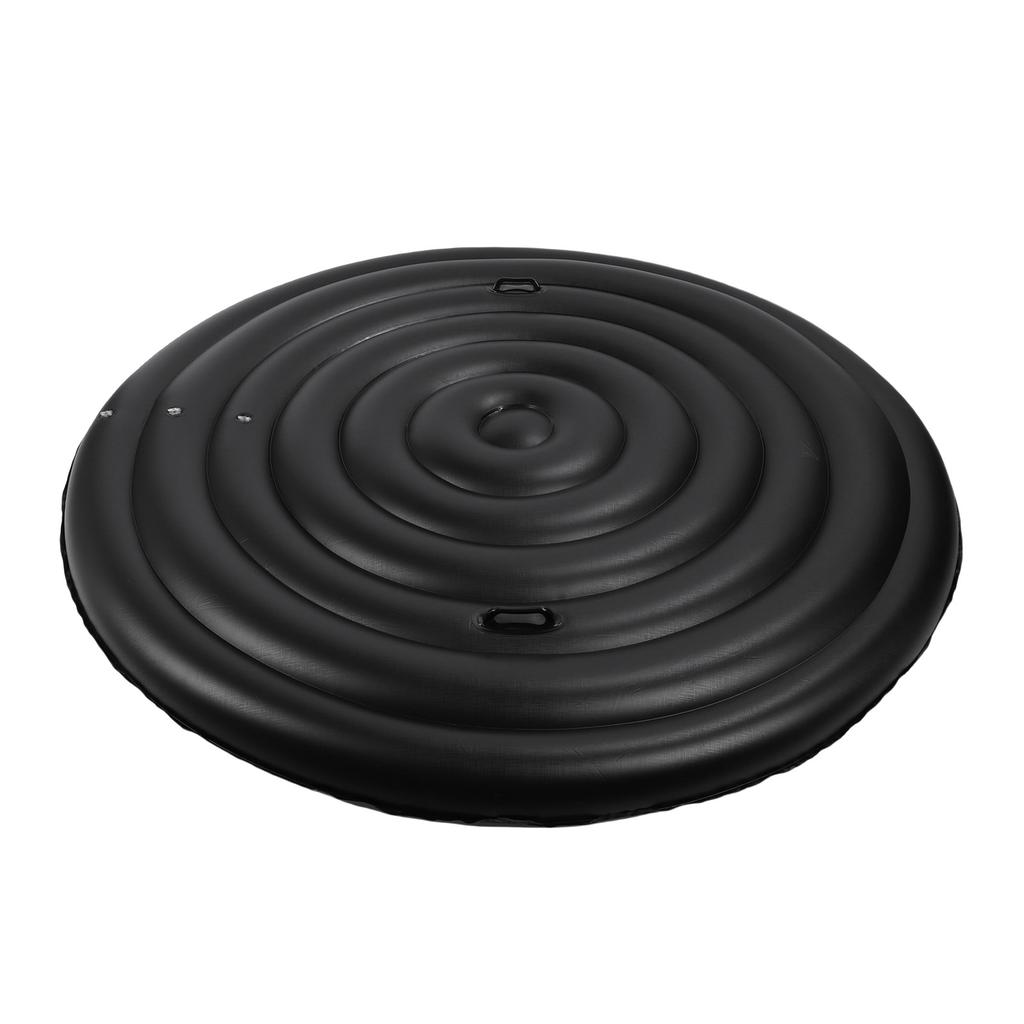 Inflatable Hot Tub Cover PVC Adjustable Inflatable Pool Protective Lid with Handles for Outdoor