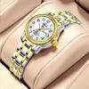 New Fashion Top Ladies Luxury Watches For Woman Business Week Date Bracelet Watch Women Steel Quartz Wristwatches Reloj Mujer