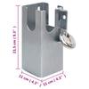 Trailer Lock Silver 11 X 11 X 23.5 Cm Steel