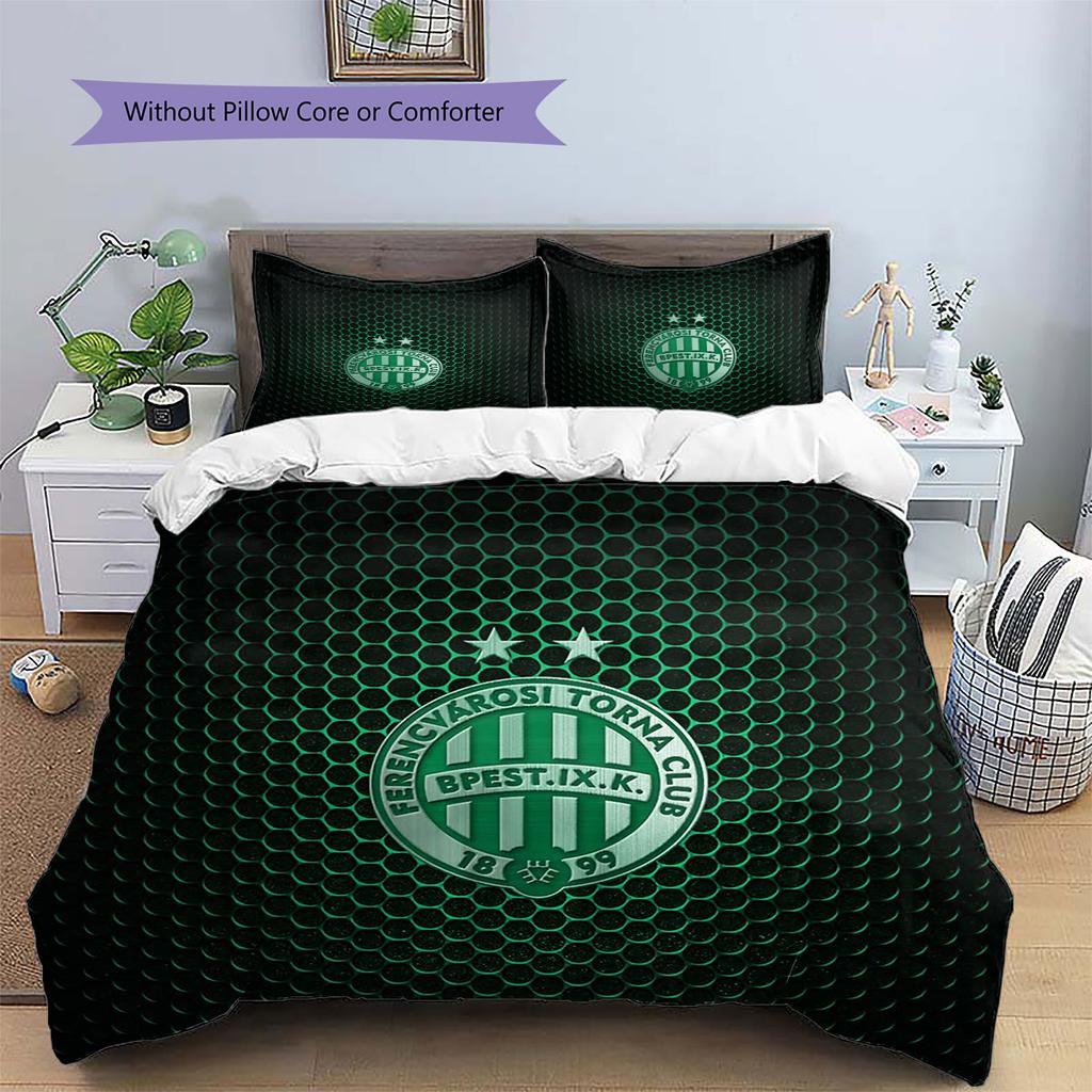 FTC Logo Pattern Bedding,Quilt Set Quilt Cover Pillowcase Home Birthday Gift(1 * Duvet Cover + 2 * Pillowcase, Without Core)