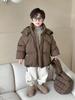 Boys' 2025 Winter Hooded Down Jacket - Thick, Warm, and Perfect for Cold Weather