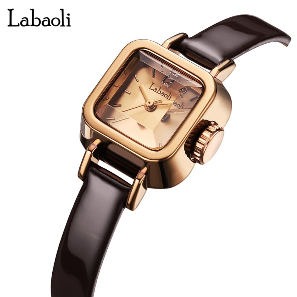 Ceas din piele cu braț pătrat pentru cadou pentru liceu Ceas maro pentru femei Ceas de damă, ceas, elegant, rezistent la apă, curea, simplu, marcă, drăguț, ocazional,