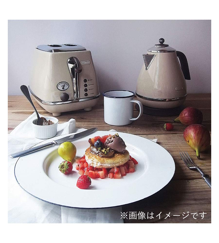 Electric Kettle Icona Vintage Stainless Steel Water Meter Foreign Object Prevention Filter Empty Boiling Prevention Function Easy Care Warranty with