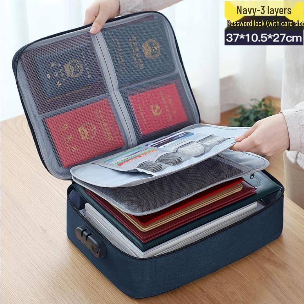 Foldable Waterproof Fireproof Document Storage Bag
