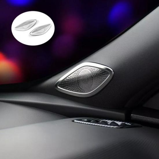 For Chevrolet Trax 2024-2025 silver A-pillar Speaker Bezel Molding Cover trim