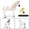 Oenux Farm Animals Steed Foal Clydesdale Arabian Horse Model Action Figures Equestrian PVC Collection Education Kid Toy Gift