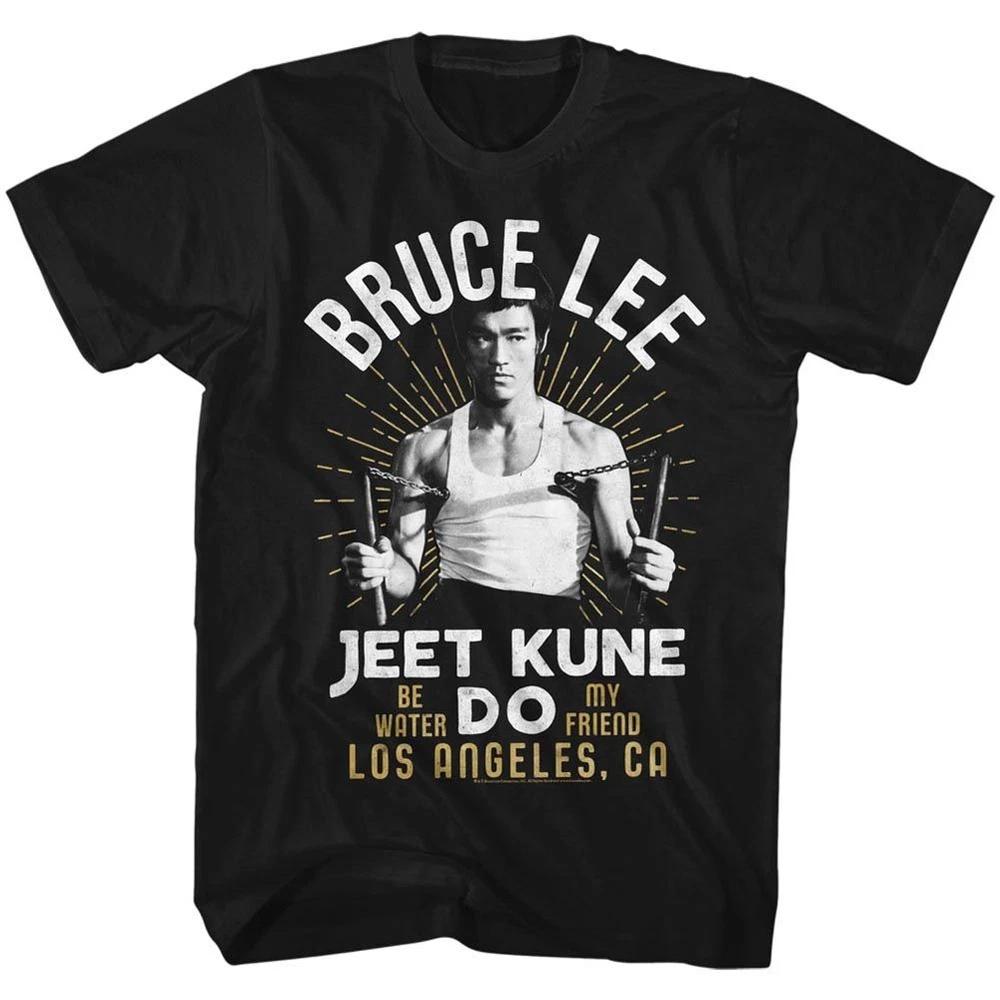 Bruce Lee Wht Gold Tshirt S