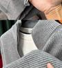Men's Slim Fit Stand-Up Collar Zip-Up Cardigan - Versatile Solid Color Knitwear for Autumn and Winter
