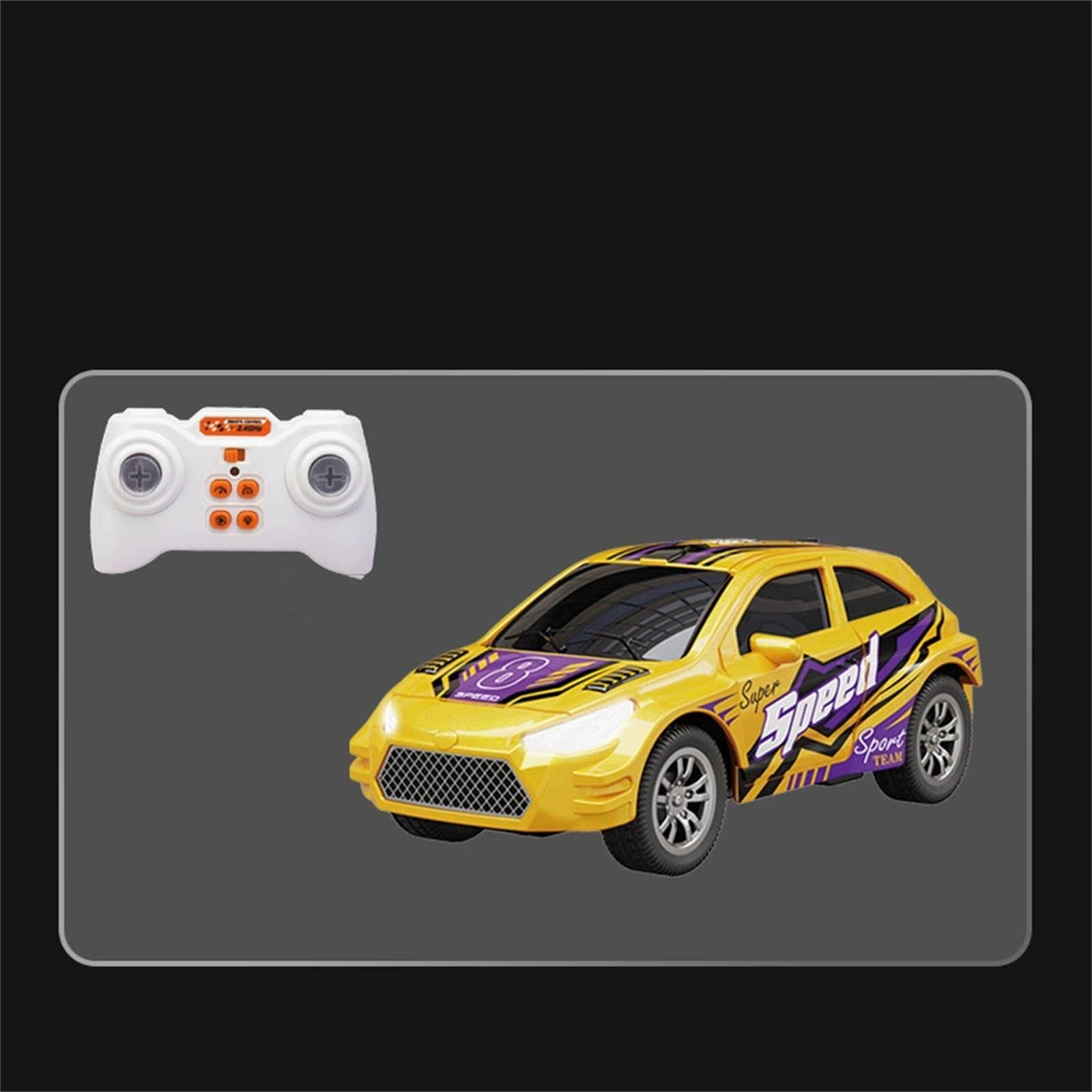 

Сплав RC гоночный автомобиль Карманный настольный микро дрифт гоночный автомобиль One Size жёлтый