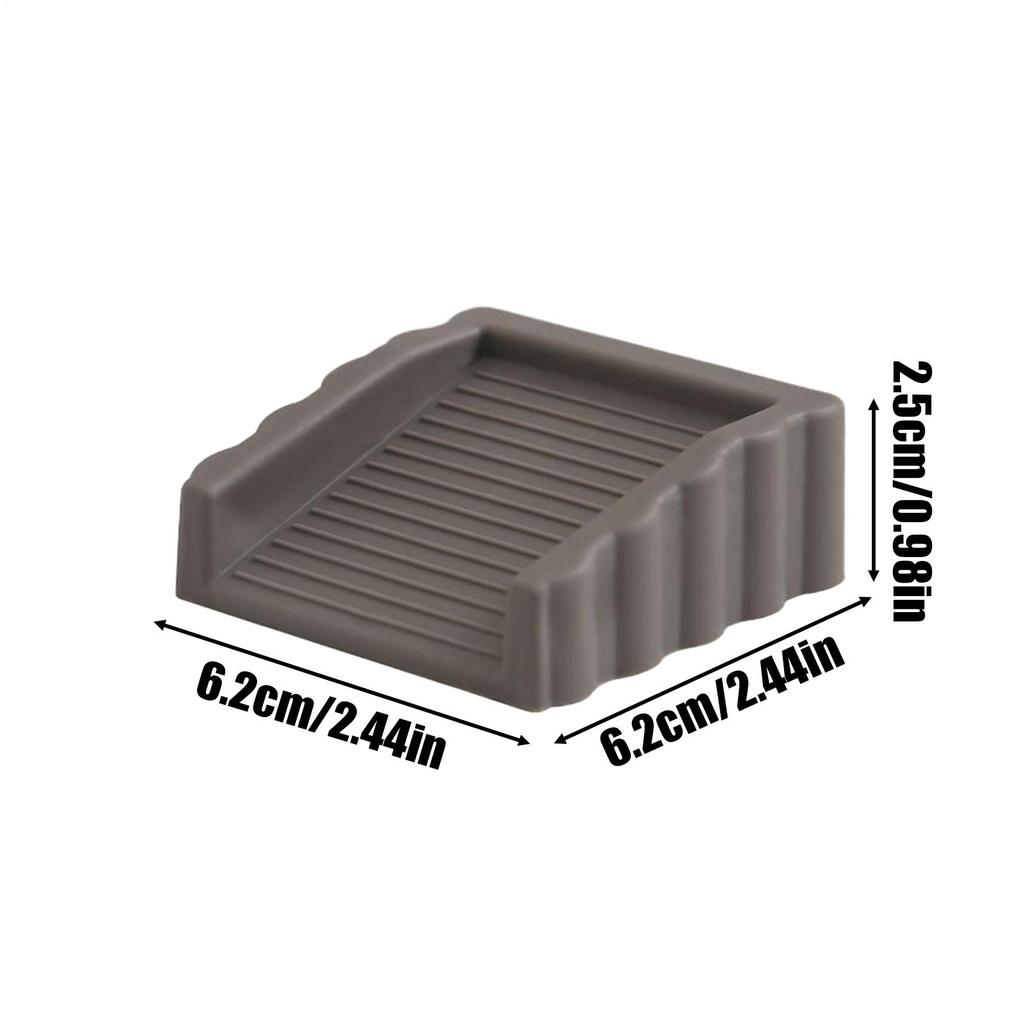 Door Holder Rubber Door Stoppers Wedge Non-Slip 4 Pieces Holder Two-Way Wedge for Room Privacy Living Room Home Safety Hotel