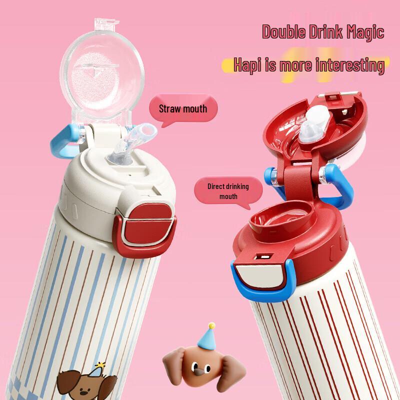 RELEA Miaoduoduo Karneval Liten Blå Hund 600ML Isolerad Termosmugg