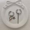 2Pcs Stainless Steel Chain Hoop Earrings Piercing Earrings  Ear Jewelry Accessories
