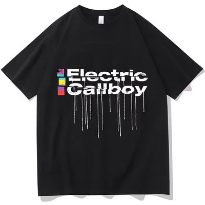 Electric Callboy T Shirts Men/women 100% Clothing Prevalent Streetwear Tshirts Breathable O-neck T-shirts Short Sleeve