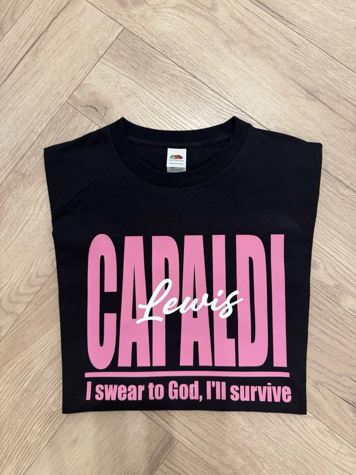 Lewis Capaldi “Survive” Lyric Tour T shirt - unisex oversized XXL