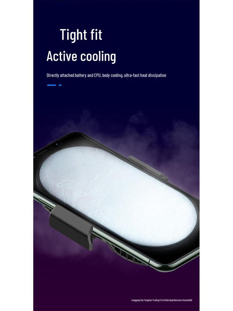 Semiconductor Phone Cooler & Magnetic Tripod with Dual Fill Lights for Streaming