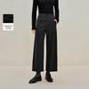 INMAN Women's Brushed High-Waist Ankle Pants