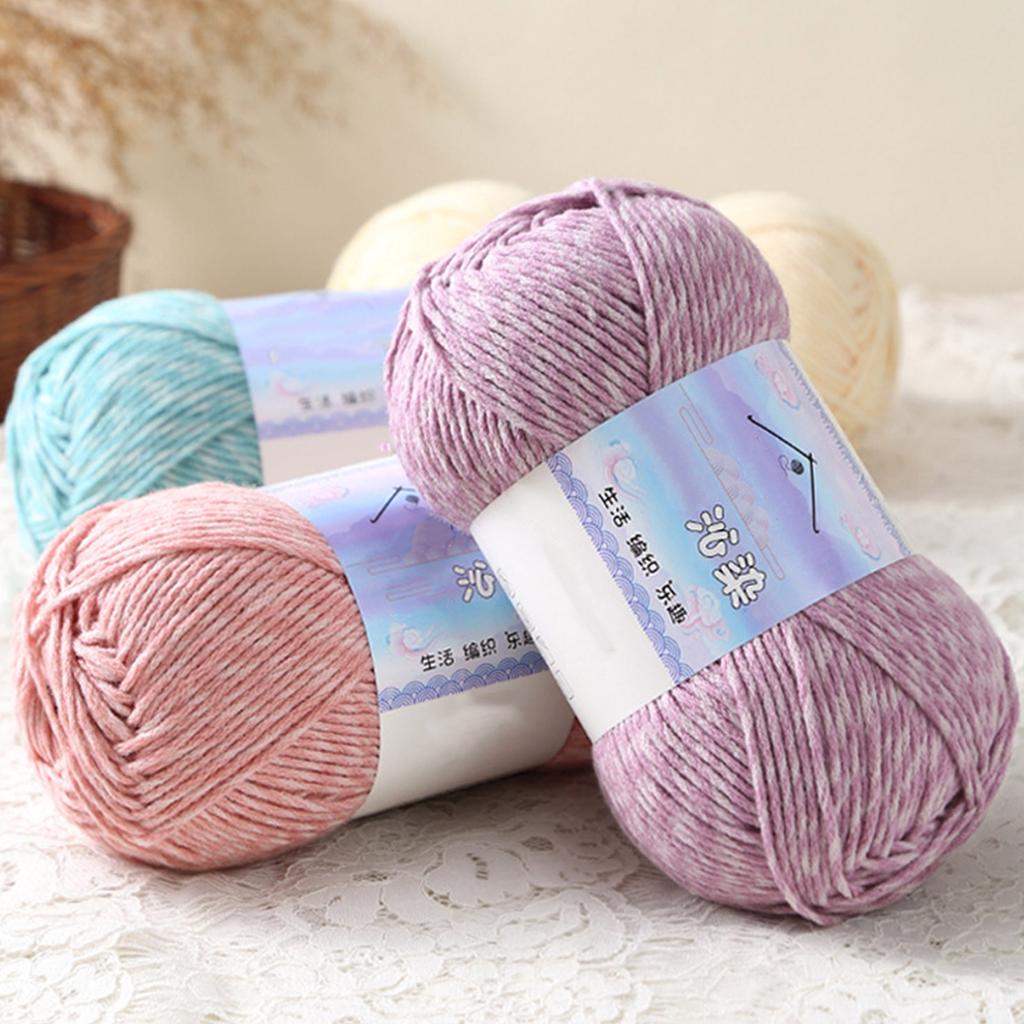 Häkelgarn Strickgarn Baumwollgarn für DIY Hut Pullover Schal Handarbeiten Garn Farbverlaufsgarn zum Häkeln Stricken
