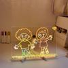 Night Light Message Board Erasable Kids Drawing Board Colorful LED Writing Board  DIY