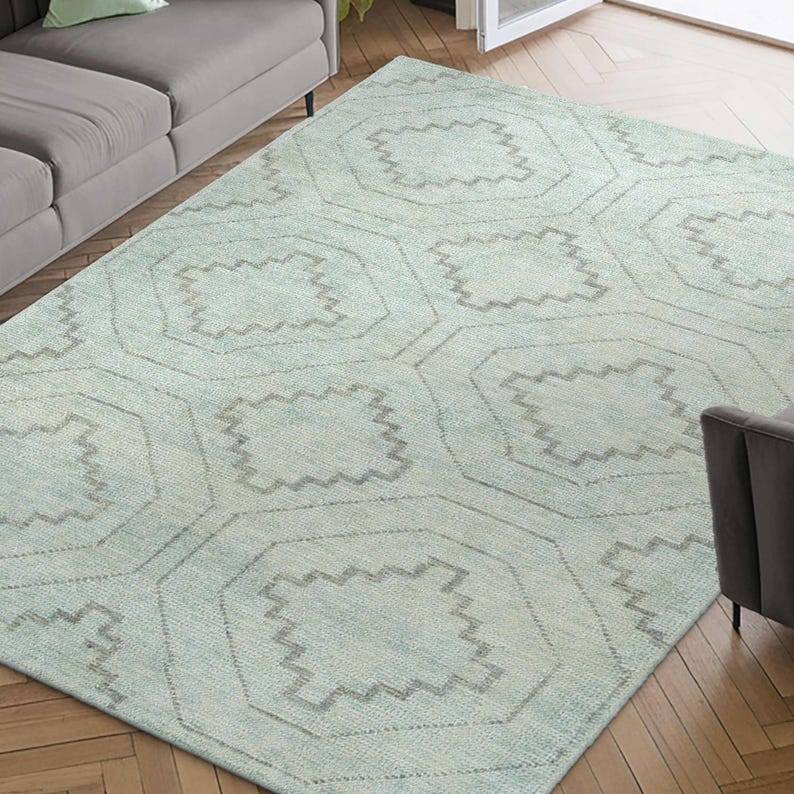 

Boho Area Rug Woven Pattern Carpet Elegant Floor Mat for Bedroom Living Room Traditional Home Decor 60*90cm-A4212