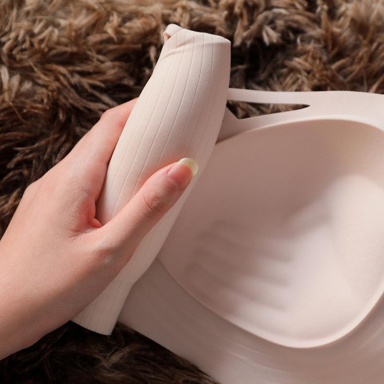 Invisible Bra Women's Gathering Underwear Fixed Cup Sexy Bra Push Up Bra