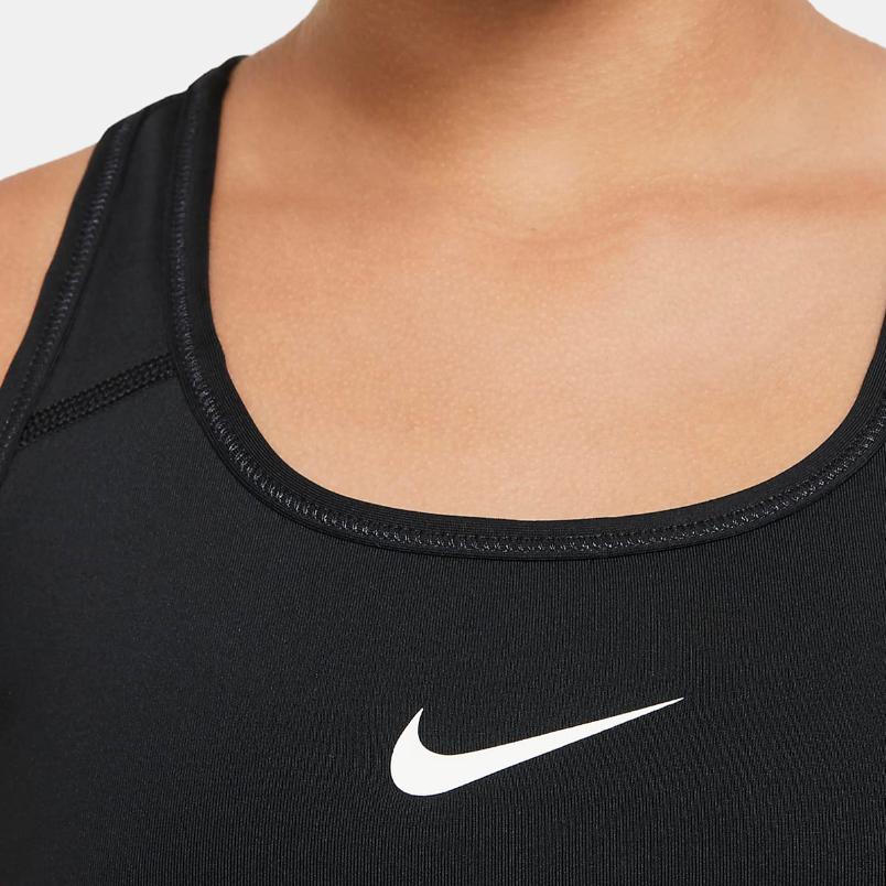 Nike Solid Color Logo Round Neck Kids Sports Underwear Kids Underwear Black BV1435-010