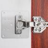 1-10Sets Stainless Steel Hinge Repair Plate Kits Cabinet Door Hinges Mounting Tool with Screw Flat Fixing Brackets Hardware Tool