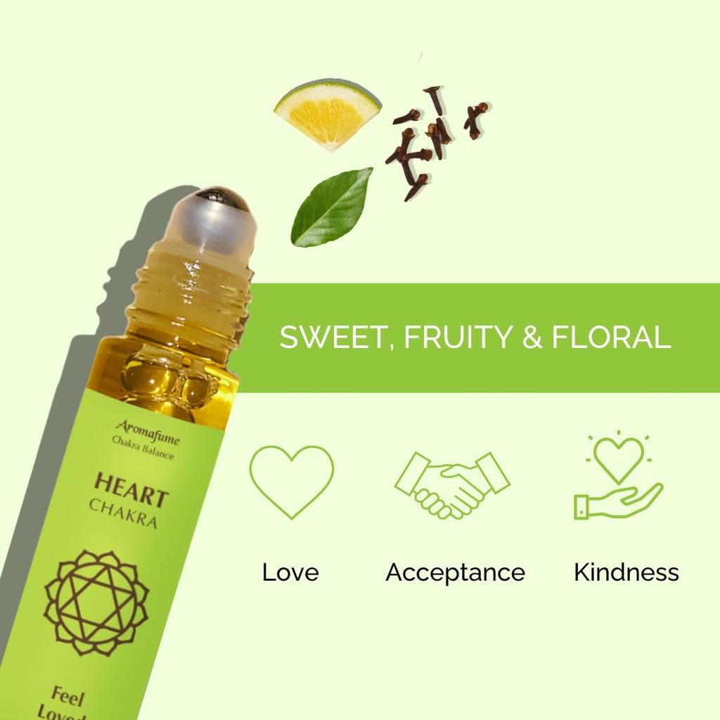 Bergamot & Vanilla Chakra Essential Oil Roll-On Blend 10ml by Aromafume