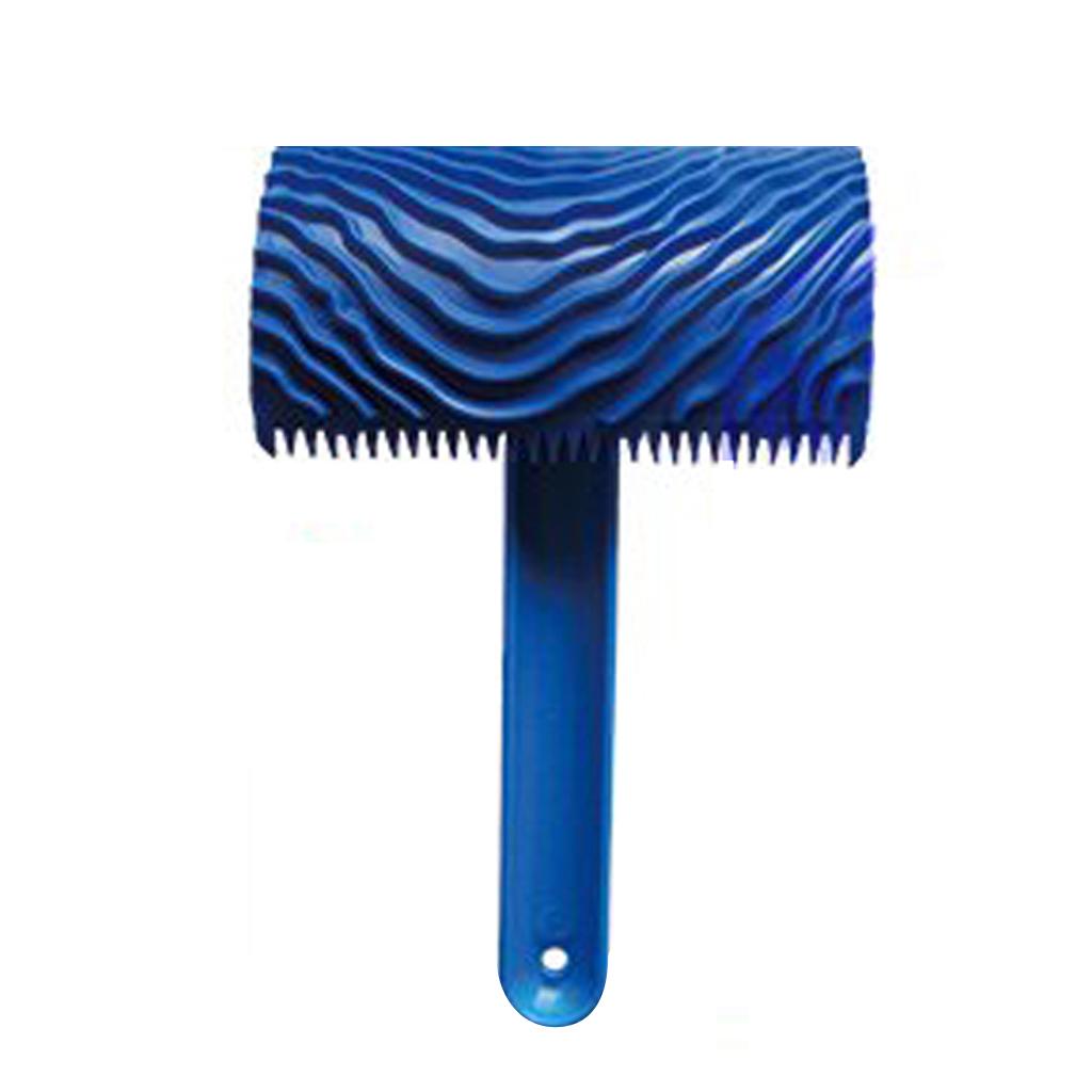 Painting Roller DIY Wood Graining Tool Rubber Wall Painting Accessories for Creating Wood Texture Effects