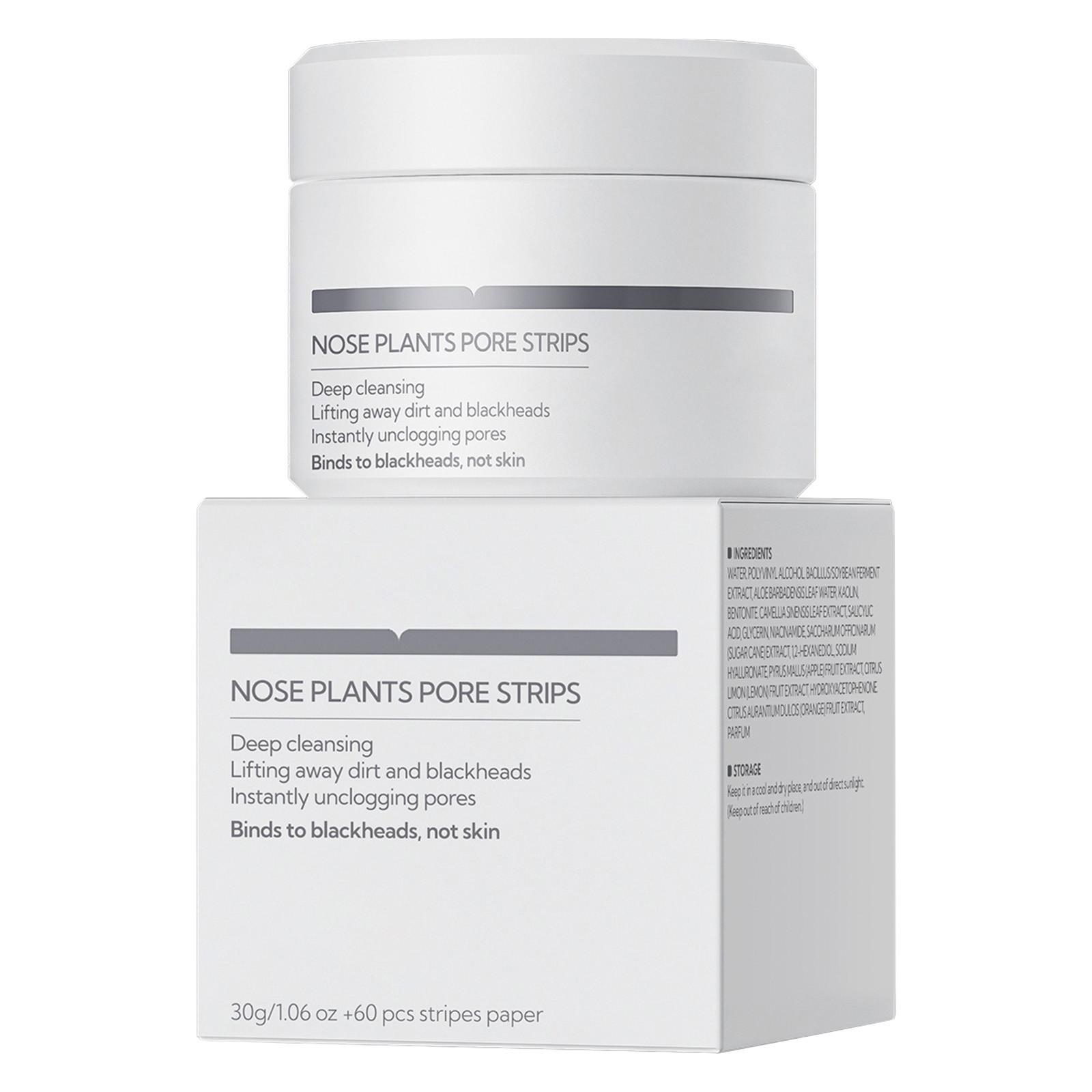 

Blackhead Remover, Nose Plants Pore Strips Deep Cleansing Peel Off Mask With Salicylic, Amazonian, 60Pcs Nose Strips Black Heads Remover From Face One Size